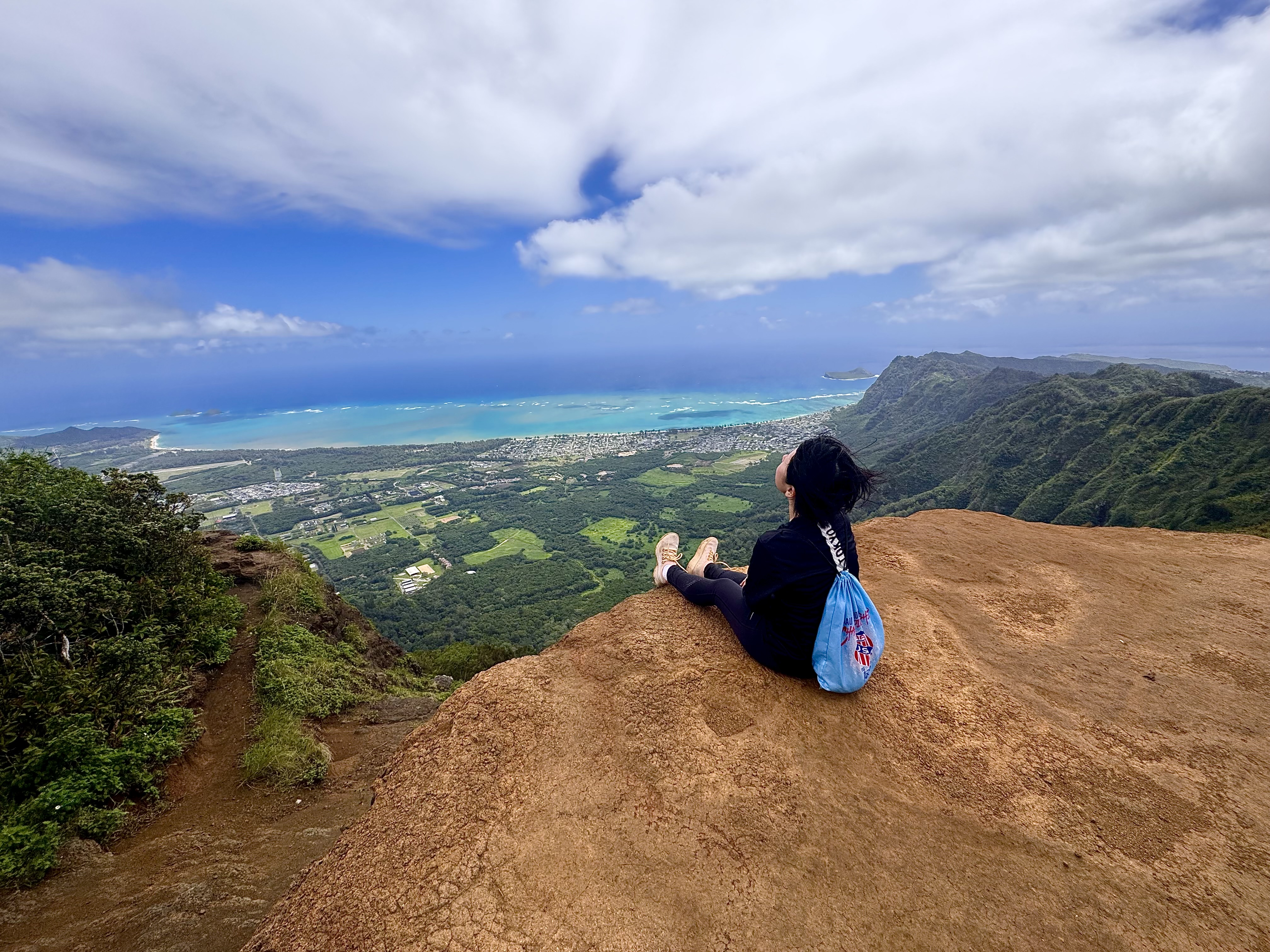 Summit view from Kuliouou Ridge looking over the windward coast of Oahu